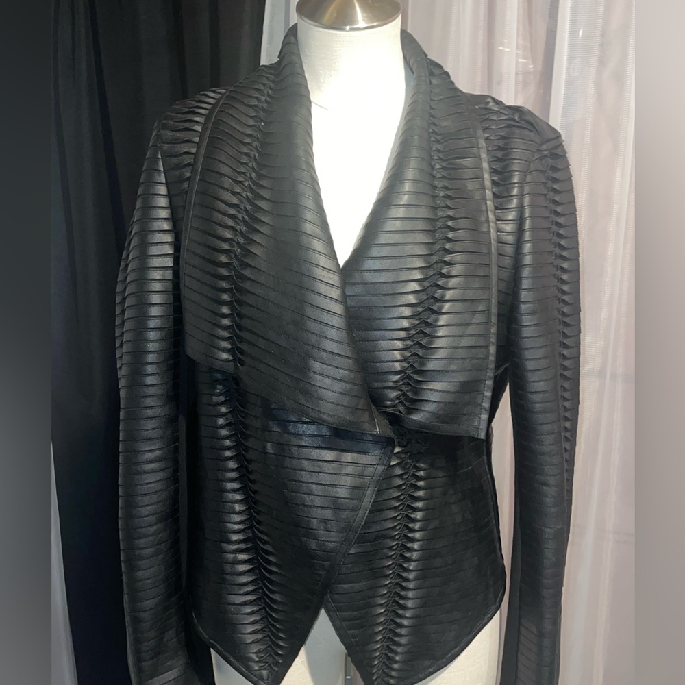 Faux leather jacket